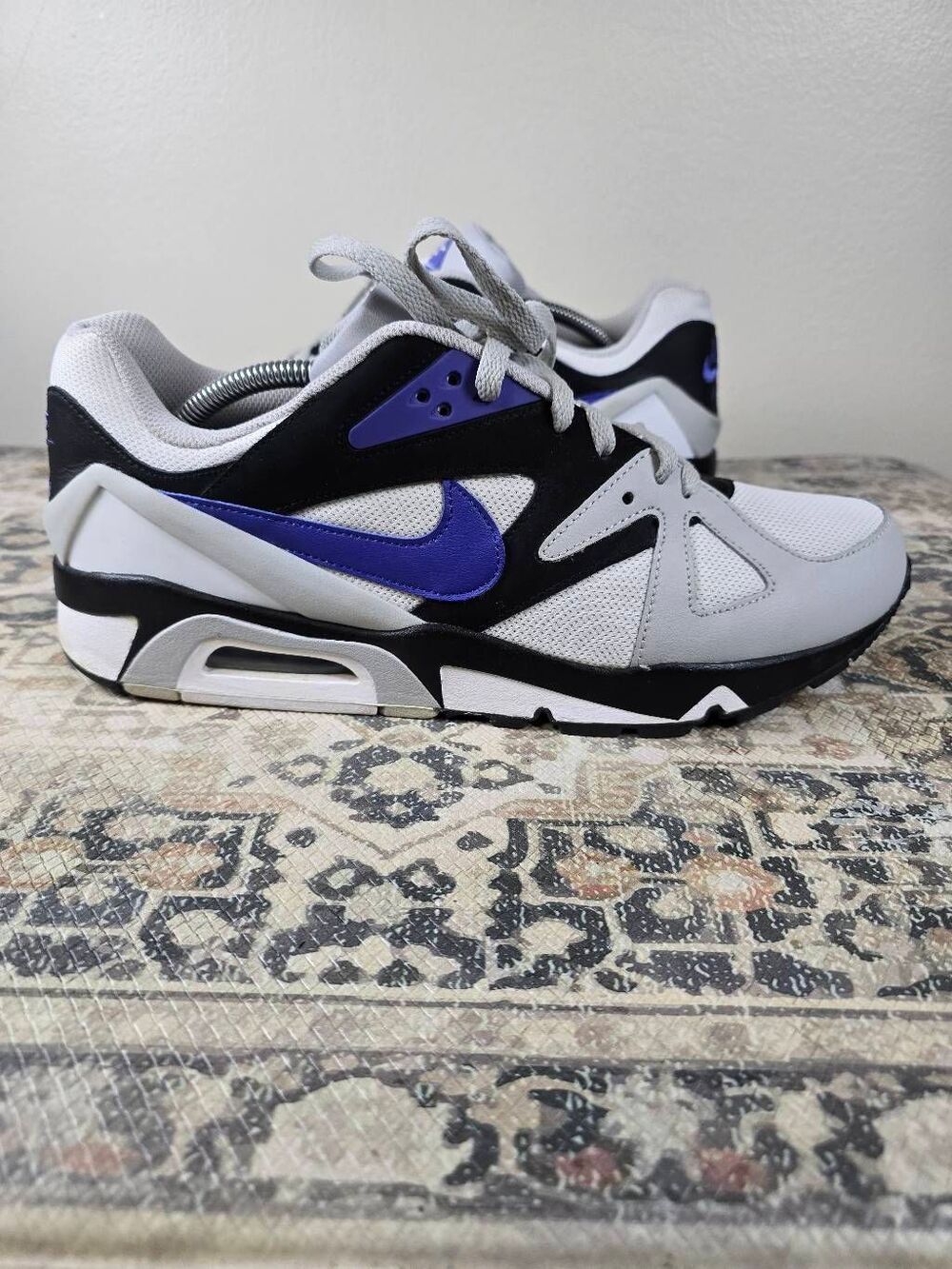 Nike Air Structure Triax 91 Grey Fog Lapis Blue Men’s Running Shoes Size 12 90's